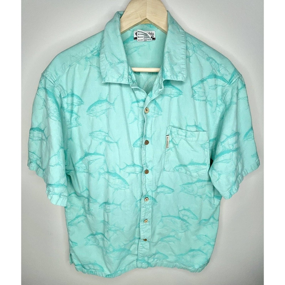 Columbia Sportswear Company River Lodge Mens 2XL Short Sleeve Button Up Shirt